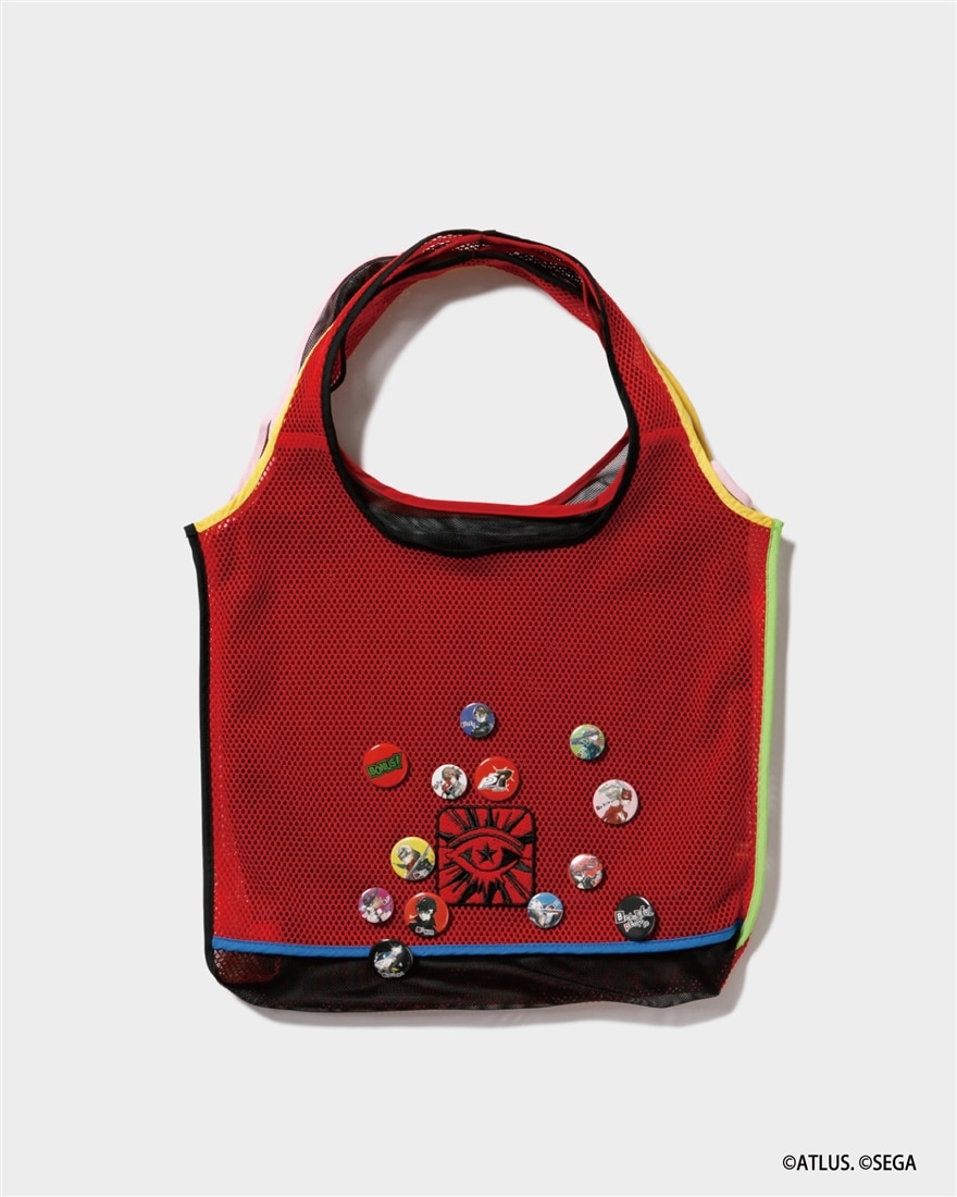 beautiful people×P5R flip mesh bag red（メメントス）(red
