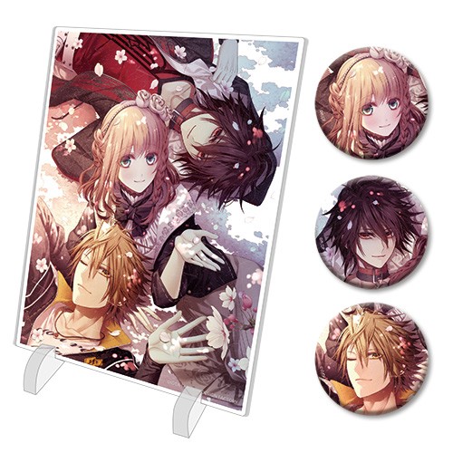 オトメイト×ビーズログ】『AMNESIA CROWD』アクリルパネル＆缶バッジ3
