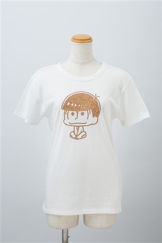 おそ松さん コルクプリントTシャツ おそ松 白 M