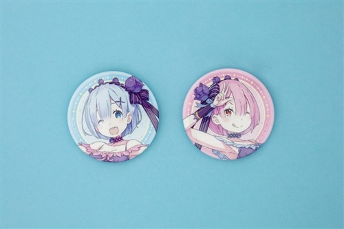 Re:ゼロから始める異世界生活　ラムとレムの誕生日生活2021　ふたご缶バッジセット