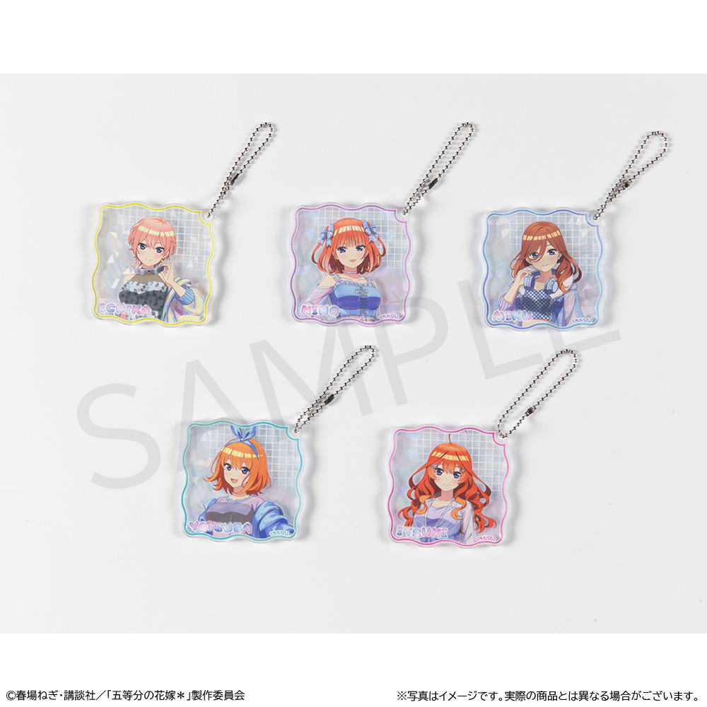 五等分の花嫁＊」キラキラアクリルキーホルダー 中野三玖