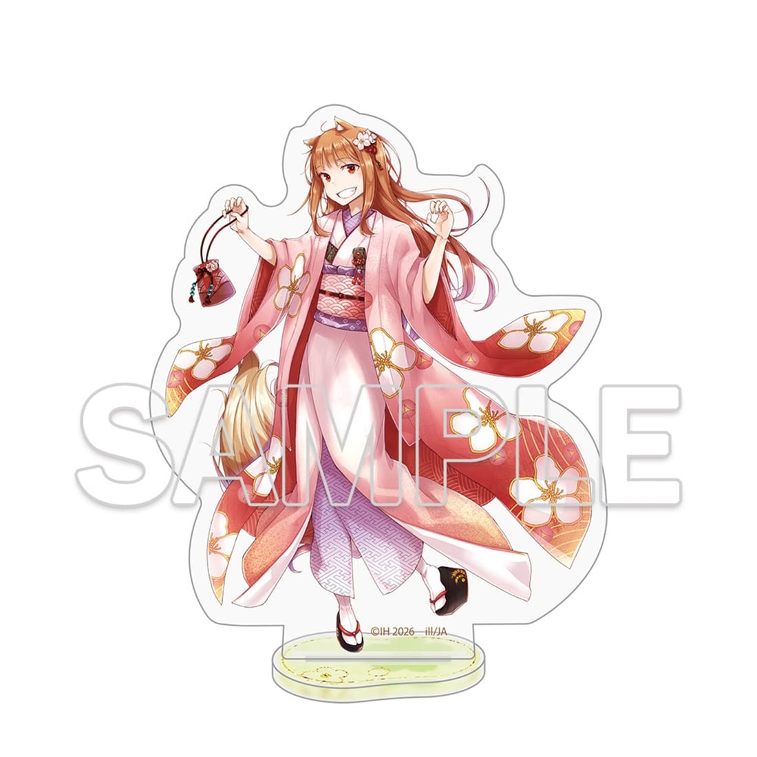 狼と香辛料』原作20周年記念 アクリルフィギュア 着物ver.: グッズ