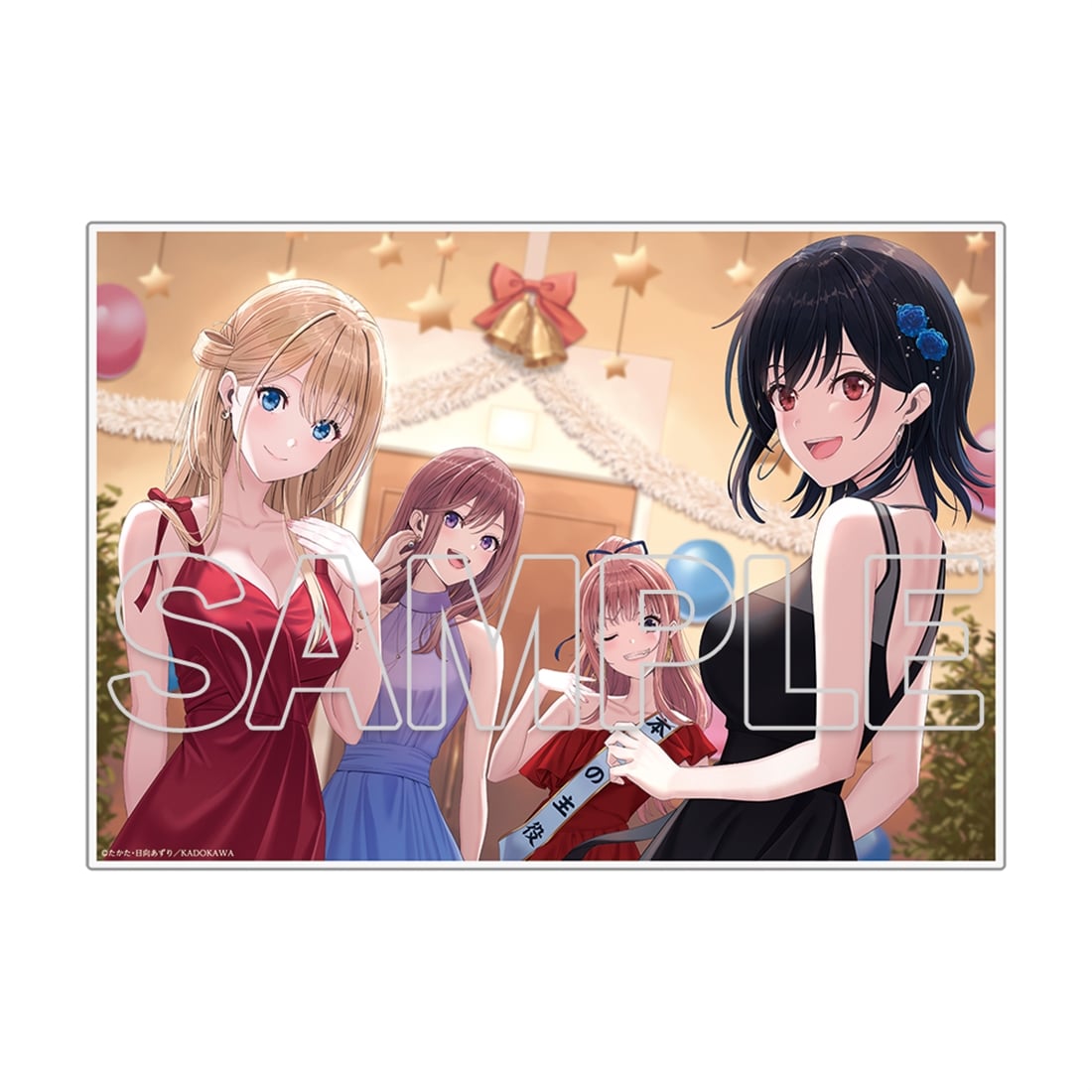 クラスで2番目に可愛い女の子と友だちになった 有償特典 アクリルパネル 4点 クラスで2番目に可愛い女の子と友だちになった』完結記念 アクリル