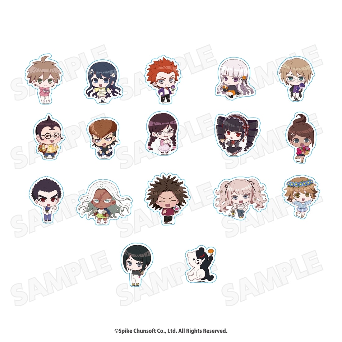 ダンガンロンパ コラボ限定 ステッカーセット （17枚入り）(ダンガン