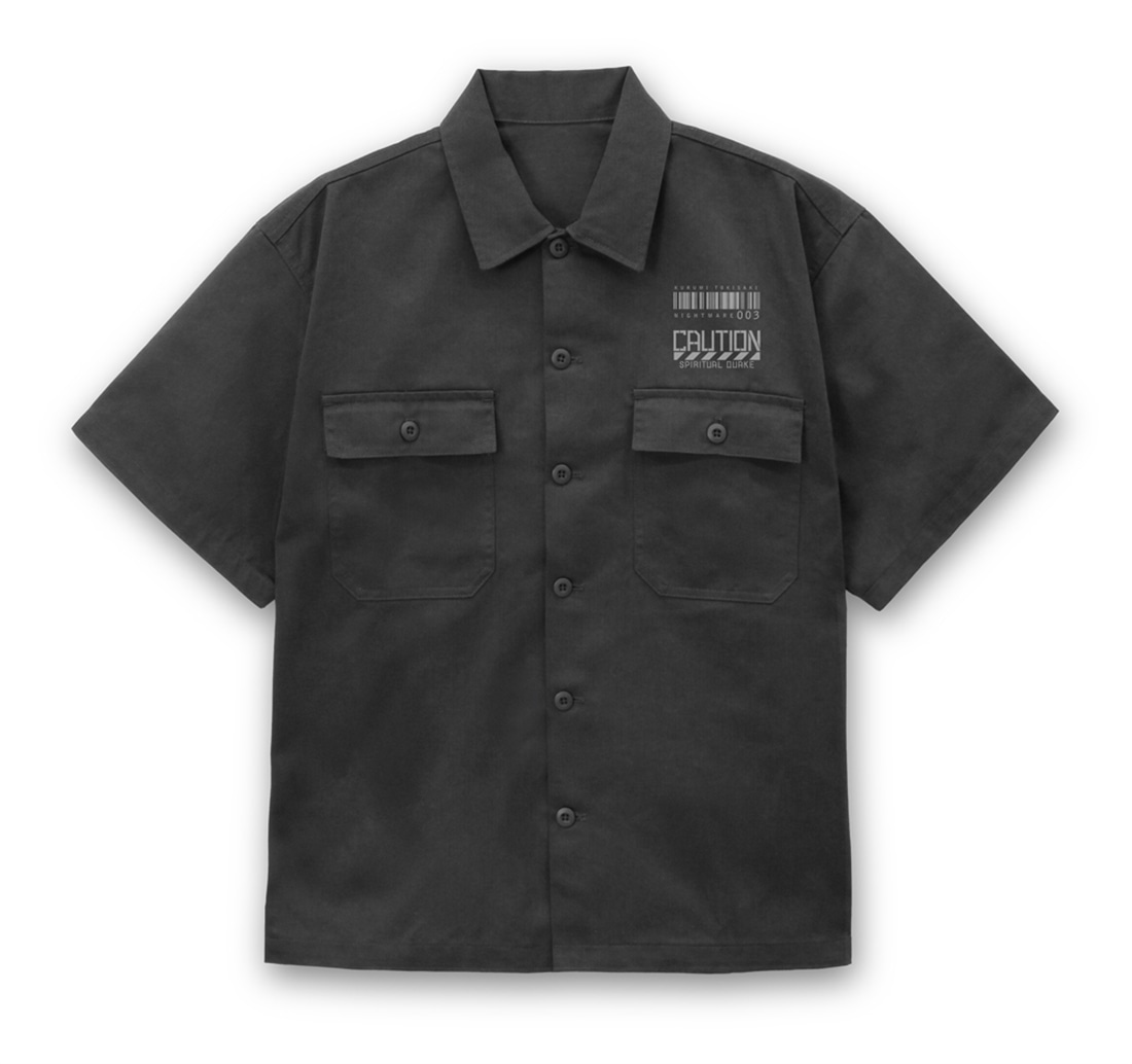 SUNTORY SUNBIRDS ブラックシャツ XXL デート・ア・ライブⅤ ザフキエル ワークシャツ GRAY XXL(XXL