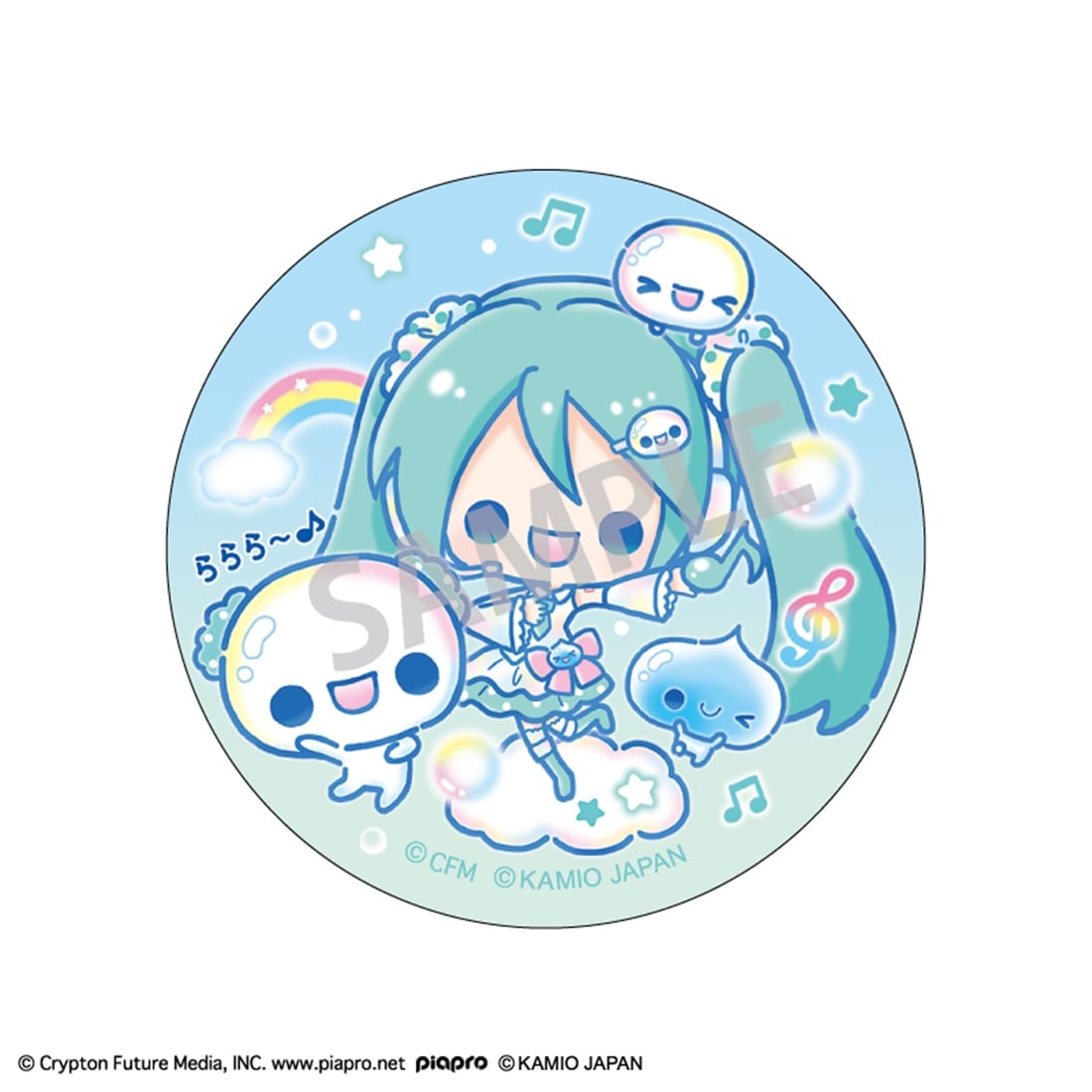 初音ミク×ぷくぷくあわわちゃんトレーディング缶バッジ 【1BOX