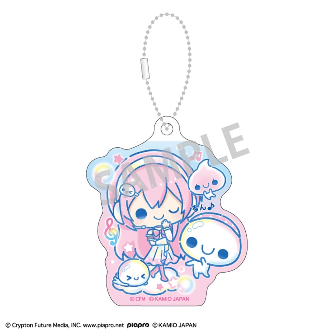 初音ミク×ぷくぷくあわわちゃん アクリルキーホルダーセット 巡音ルカ