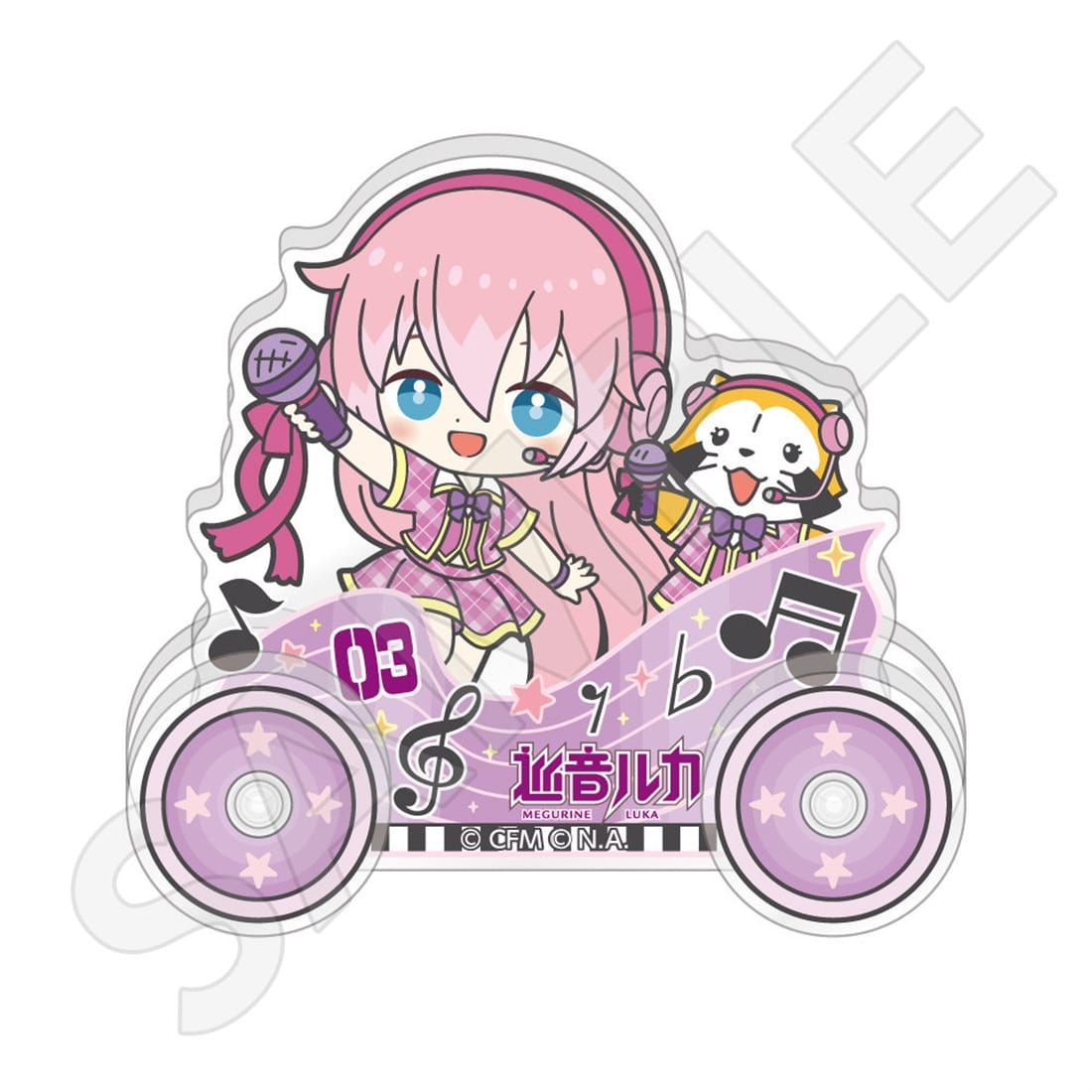 非売品 超特大 約360cm 巡音ルカ LOVES ファミマ 横断幕 初音ミク 初音ミク×ラスカル 2026 トロッコ風アクリルスタンド 巡音ルカ: グッズ