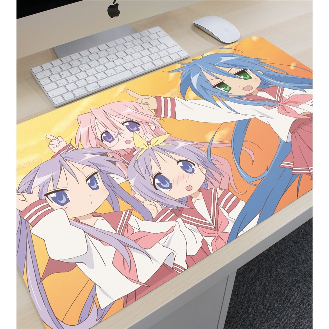 らき☆すた　プレイマット Amazon.co.jp: プレイマット こなた描き下ろし らきすた 20周年POPUP