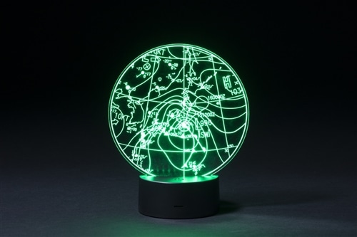 天気の図鑑 LEDアクリルライト 天気図: ファッション | カドスト
