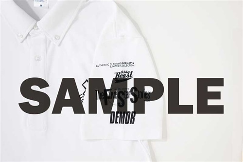 「ファイブスター物語」ポロシャツ（DEMOR） WHITE（XL）