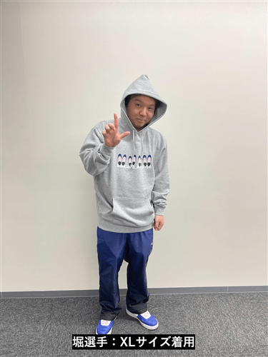 サクラナイツ23-24シーズンスニーカー プルオーバーパーカー ミックスグレー/Mサイズ ミックスグレー M