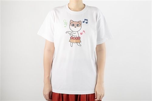 『ほむら先生はたぶんモテない』シリーズ完結記念　ダサTシャツ　フラ猫　Lサイズ