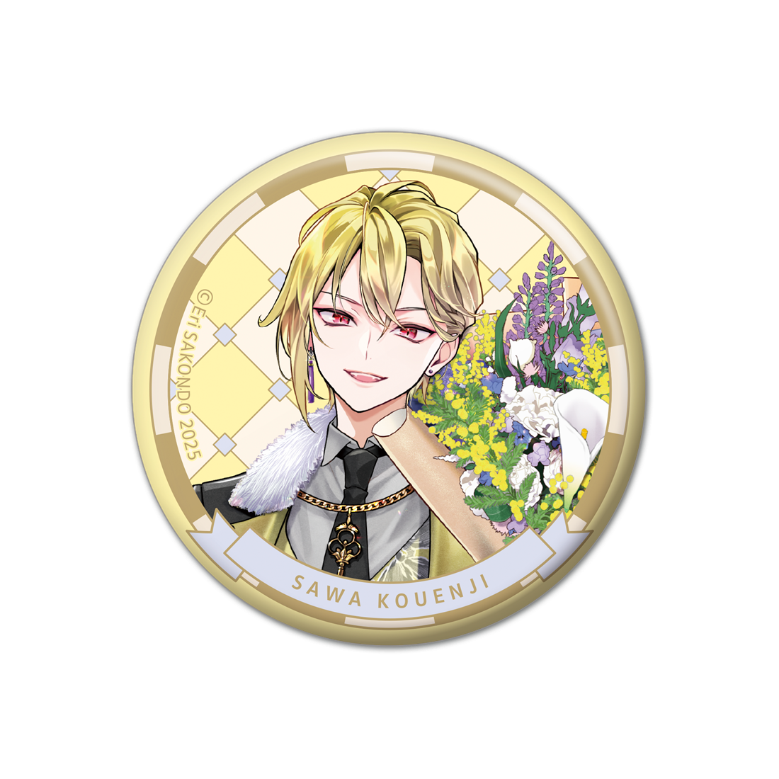 桃組プラス戦記 きらきら缶バッジ 高猿寺 咲羽: グッズ・文具