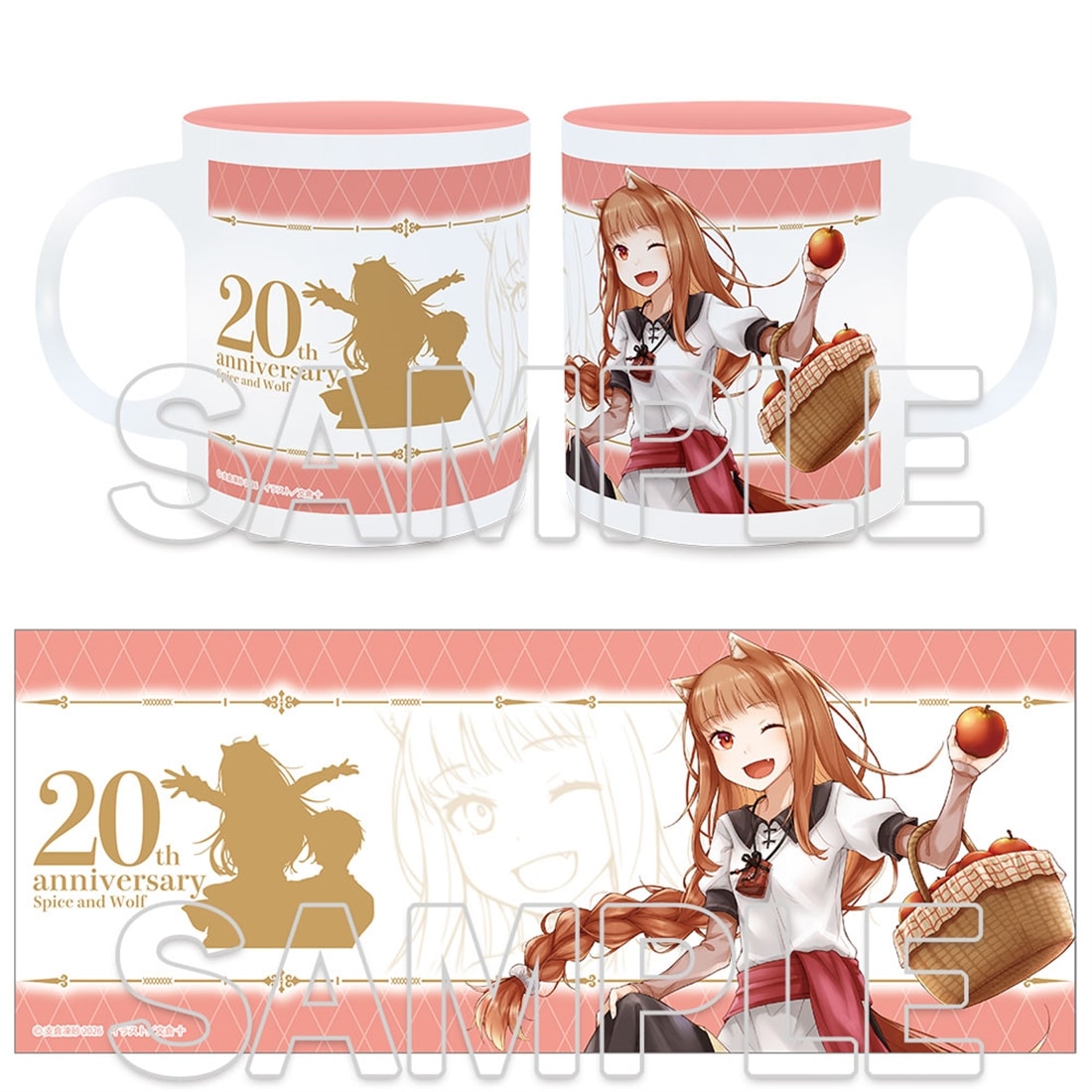 二次受注】『狼と香辛料』原作20周年記念 マグカップ おでかけver