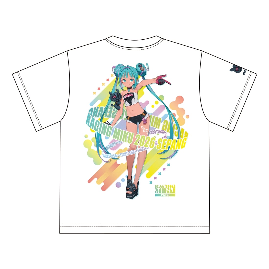 【新品】M!LK 2026 ファンミ Tシャツ レーシングミク 2026 セパンVer. Tシャツ（Mサイズ）(M): ファッション
