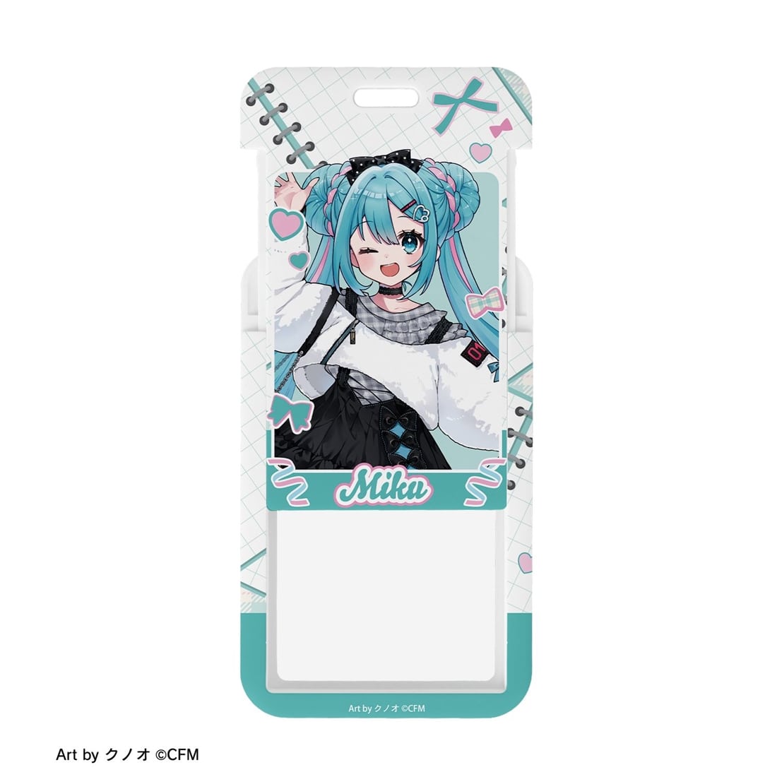 初音ミク 描き下ろし 初音ミク 私服ver. Art by クノオ フォトカード