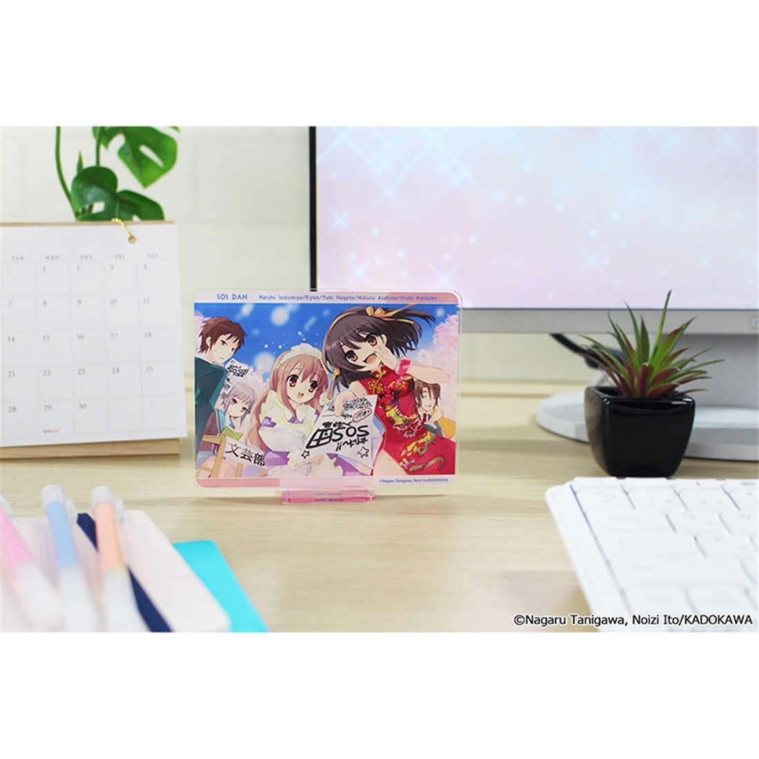 涼宮ハルヒシリーズ アクリルビジュアルボード SOS団: グッズ・文具