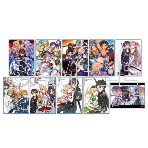 ソードアートオンライン 場面ブロマイド 集合 4点セット ソードアート・オンライン』abecトレーディングブロマイド