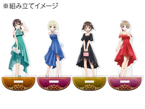 プリンセスカフェ×ストライクウィッチーズ　宮藤芳佳　アクリルスタンド、缶バッジ、コースター ストライクウィッチーズ ROAD to BERLIN』宮藤芳佳がアイドル衣装で