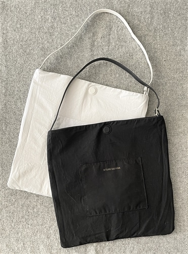 杉山律子　スクエアレザーバッグ ブラック