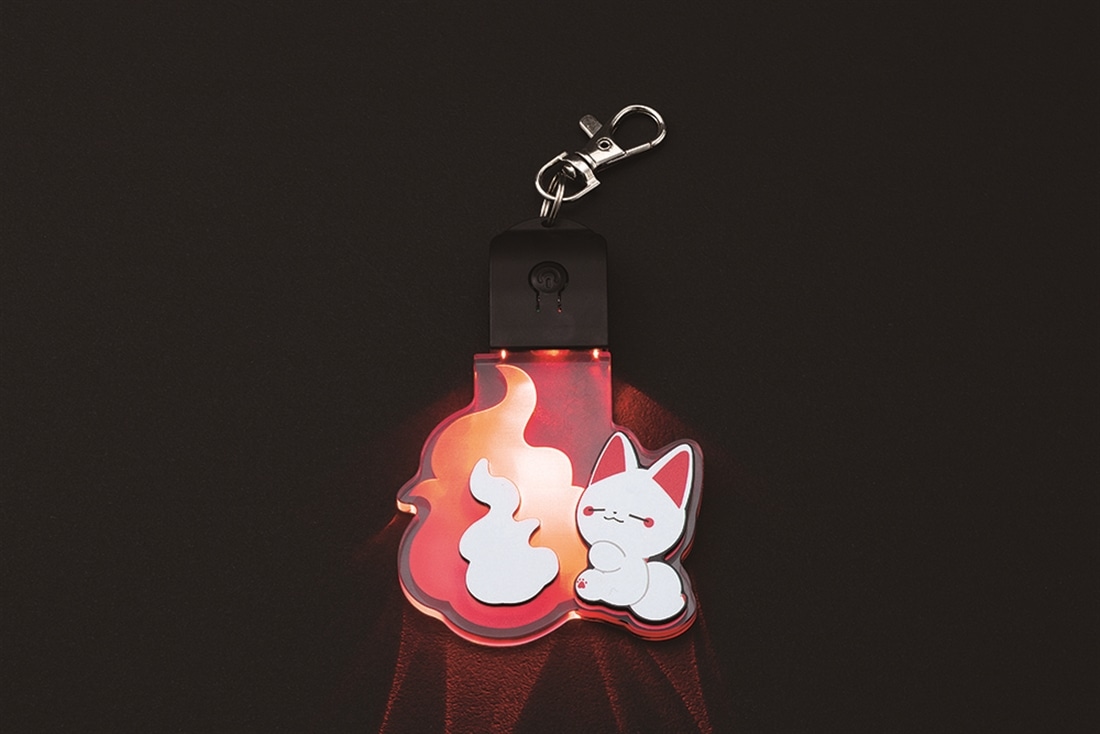 かみさまキツネとサラリーマン』LED狐火キーホルダーシリーズ シロ