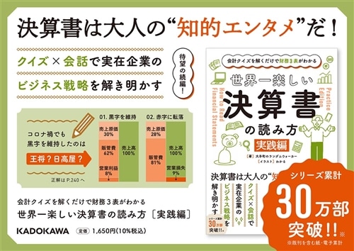 会計クイズを解くだけで財務３表がわかる 世界一楽しい決算書の読み方　［実践編］