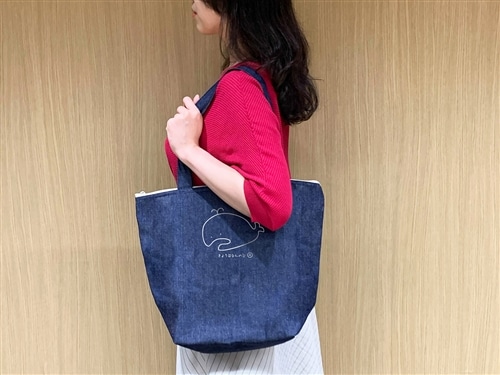 森朝奈「魚屋の森さん」保冷バッグ デニムタイプ: その他グッズ