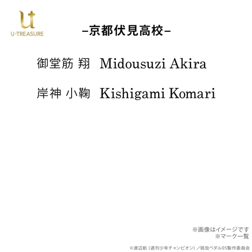 『弱虫ペダル』10周年記念リング 京都伏見高校 プラチナ950 岸神 小鞠