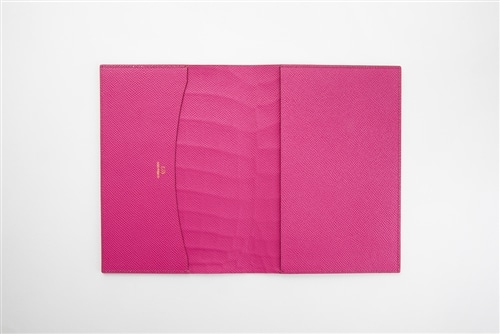 藤本さきこ クロコダイル手帳カバー【ローズピンク×ピンク】: その他