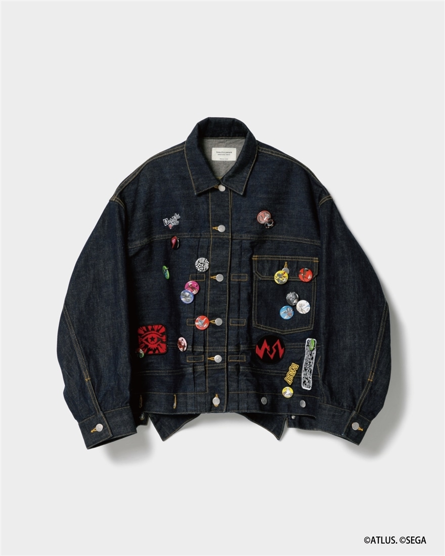 beautiful people×P5R double-end denim blouson indigo 36サイズ 36サイズ