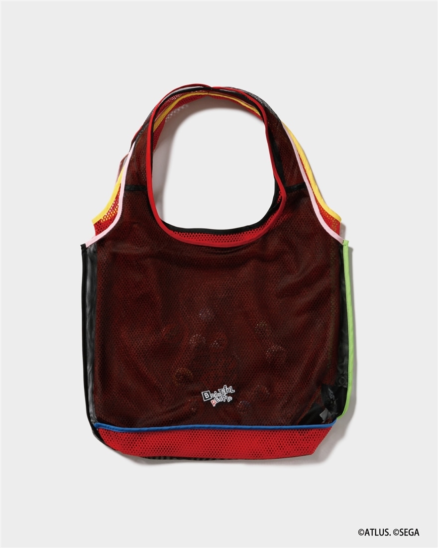 beautiful people×P5R flip mesh bag red（メメントス） red（メメントス）