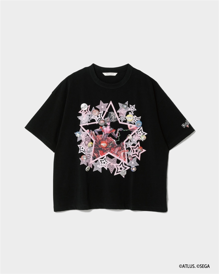 beautiful people×P5R high twist jersey T-shirts blk×pink（CaRMEN） 38サイズ 38サイズ pink（CaRMEN）