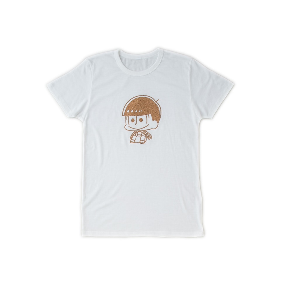 おそ松さん コルクプリントTシャツ 十四松 白 M