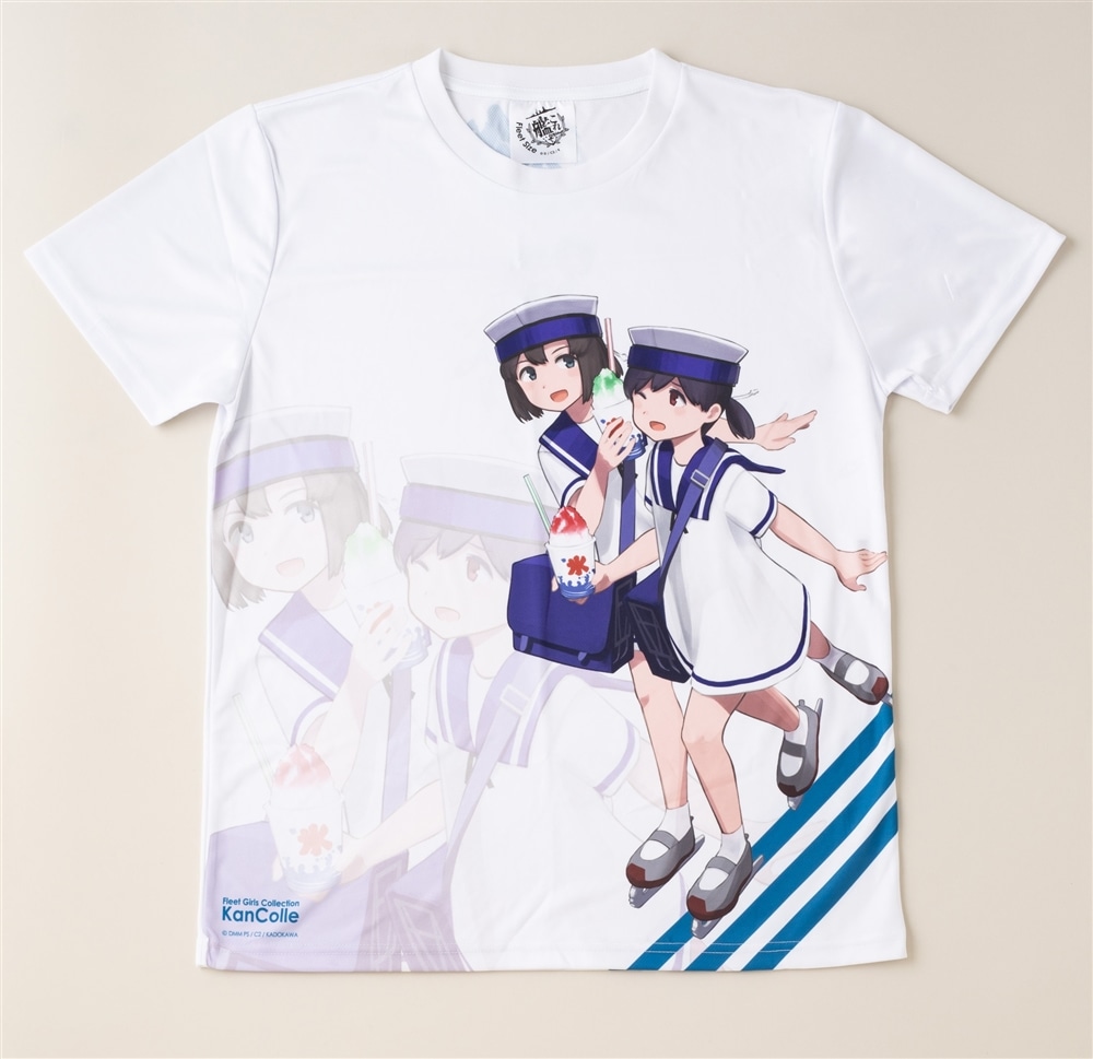 「艦これ」鎮守府氷祭り記念Tシャツ かき氷な【日振&大東mode】 【F】size