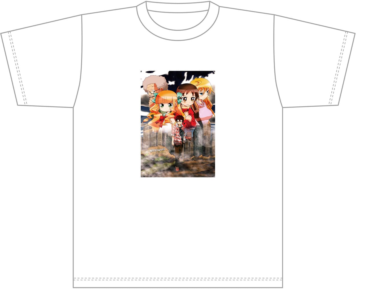 「映画大好きポンポさん」杉谷庄吾イラスト Tシャツ（White） B　S