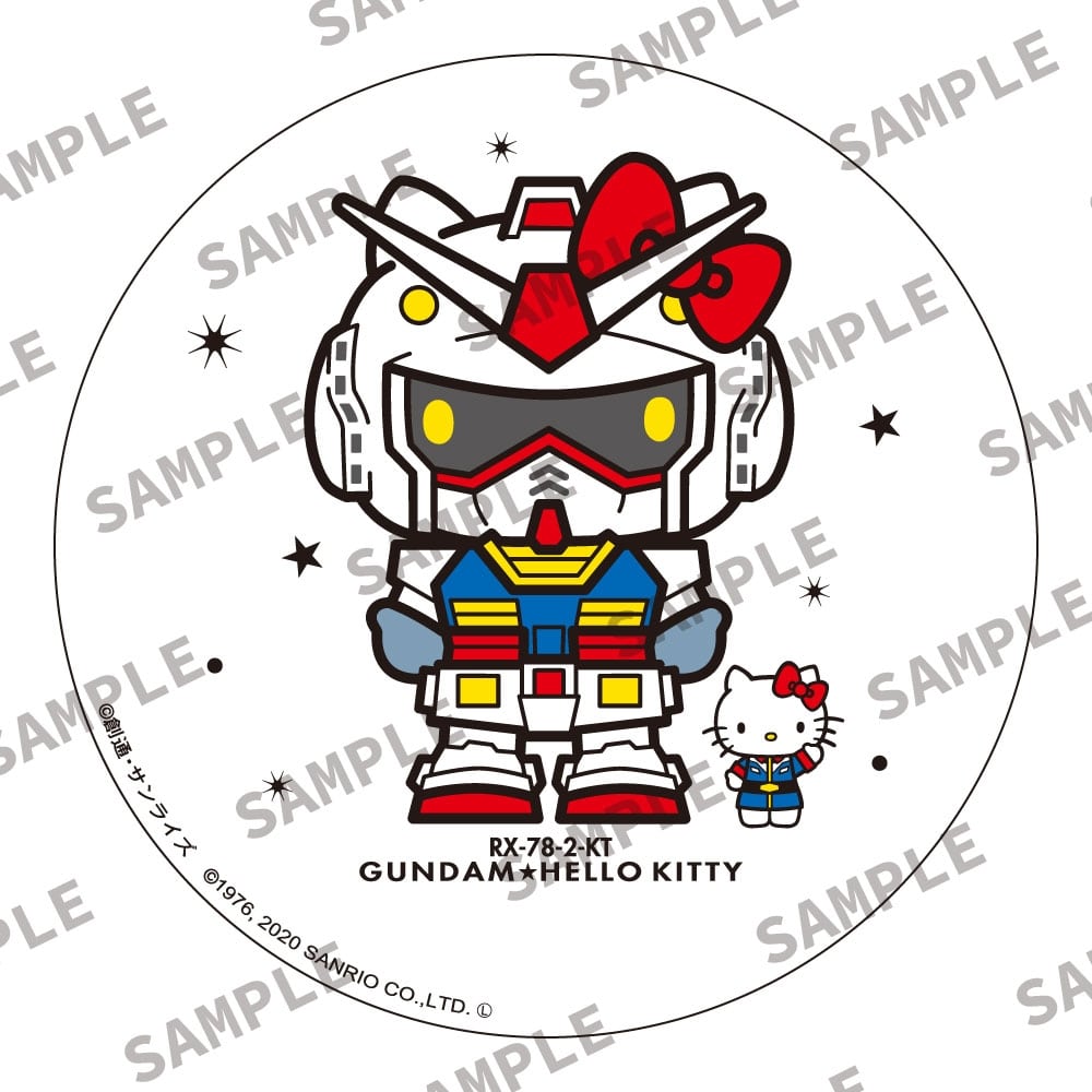 GUNDAM★HELLO KITTY　ガンダム★ハローキティ　缶バッジ