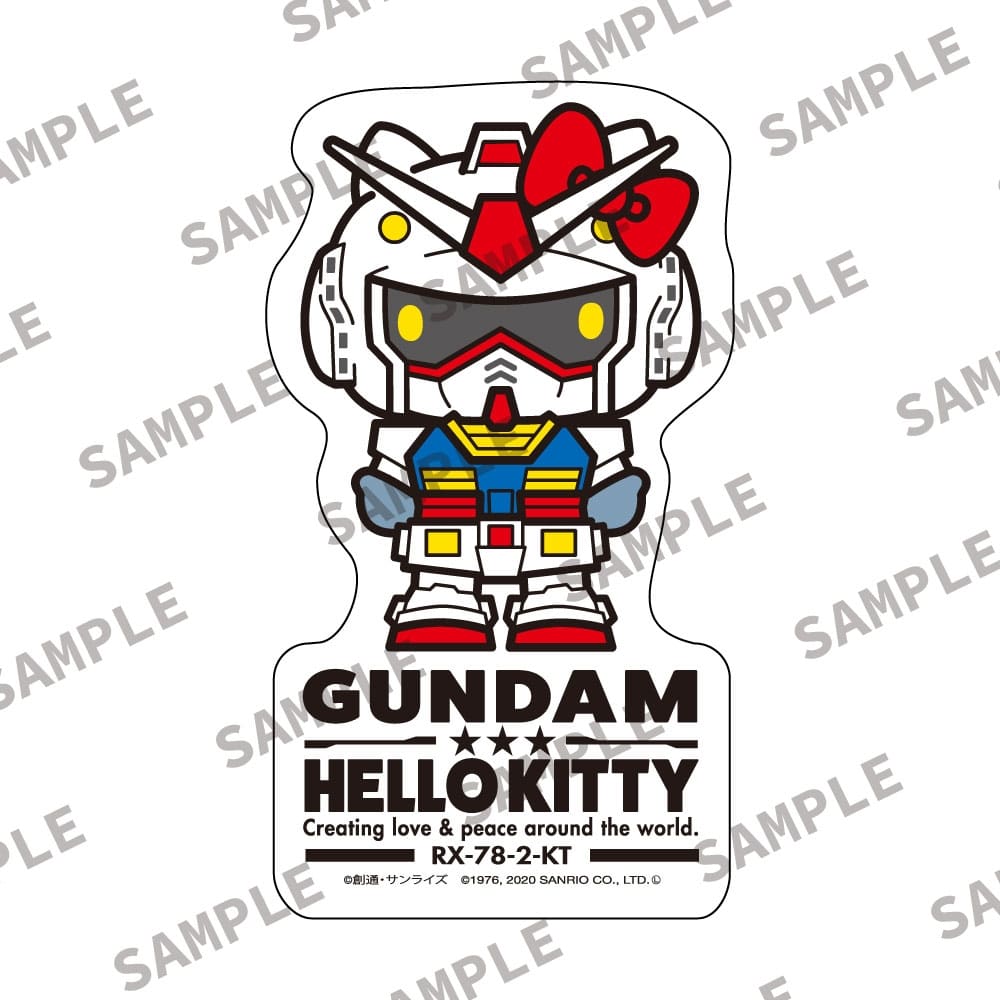 GUNDAM★HELLO KITTY　ガンダム★ハローキティ　ステッカー