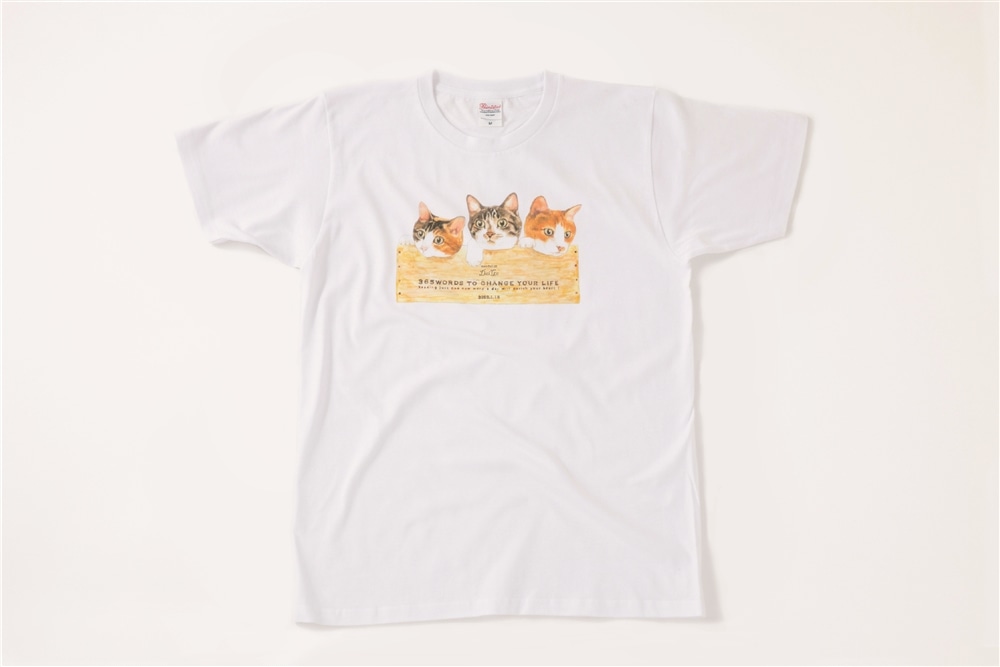 メンタリストDaiGo　猫Tシャツ　白　ぬこさま・みこさま・ぴこさま集合　S