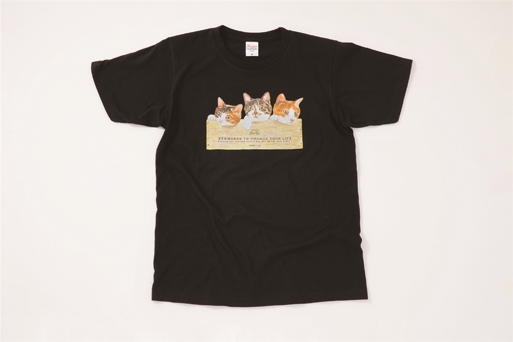 メンタリストDaiGo　猫Tシャツ　黒　ぬこさま・みこさま・ぴこさま集合　S