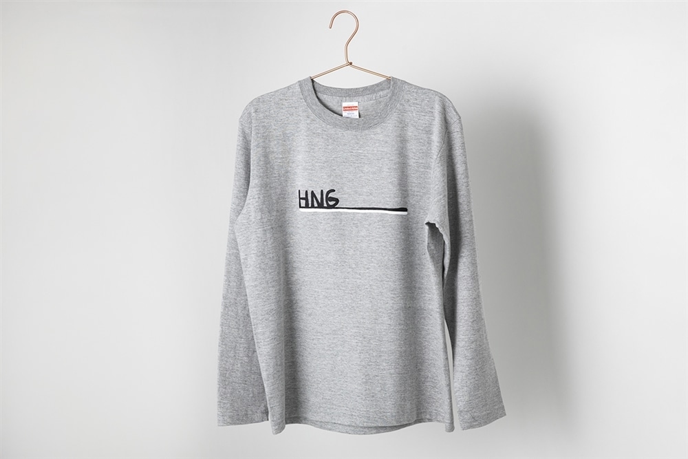 高良くんと天城くん　HNGロゴ　ロングスリーブTシャツ グレー