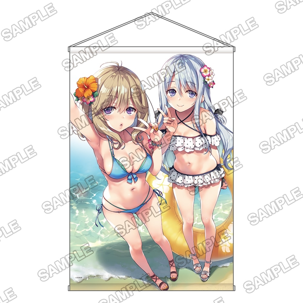 MFたぺJ EX「ようこそ実力至上主義のフェスタへ2024」WスエードB2タペストリー～椎名ひより＆椿桜子～
