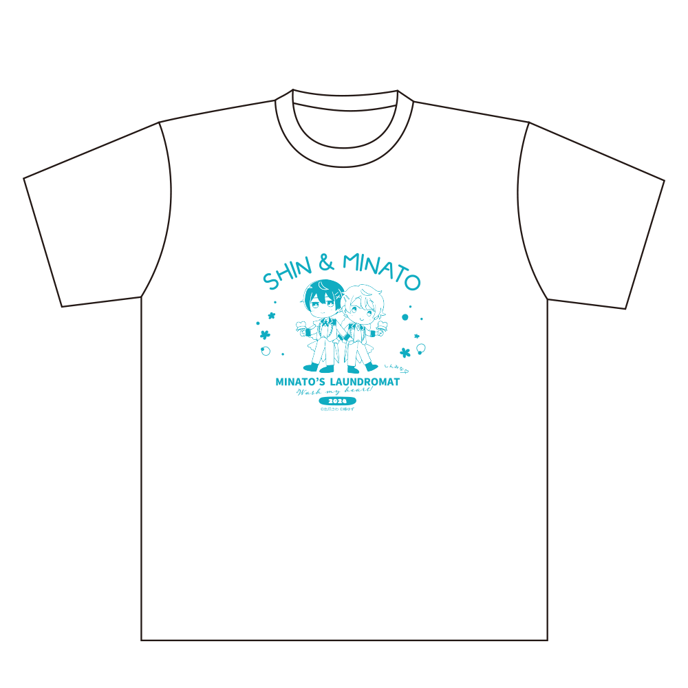 みなと商事コインランドリー 朗読劇 Tシャツ White