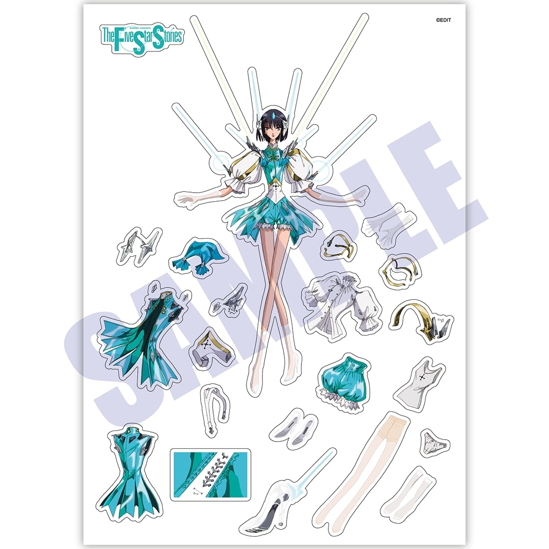 DESIGNS 永野護デザイン展 ステッカーコレクション 町 アシリア・セパレート