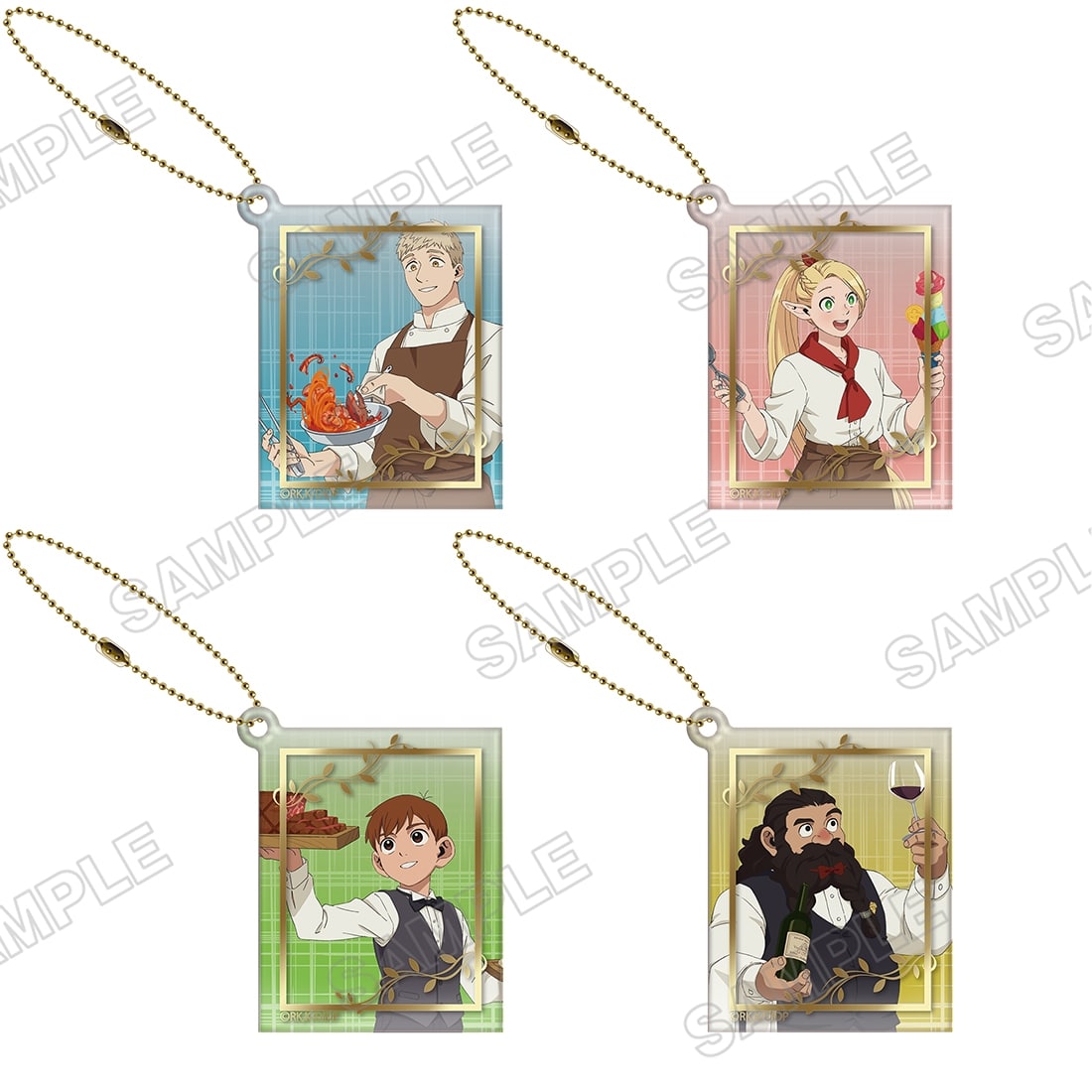 ダンジョン飯 迷宮探索展 トレーディング箔押しキーホルダー【コンプリートセット】