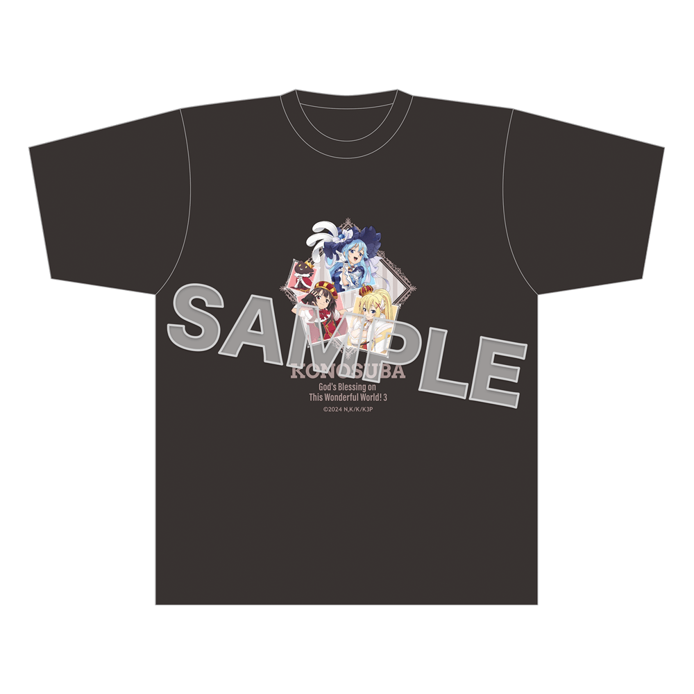 「この素晴らしい世界に祝福を！3」Tシャツ ロイヤル ver.