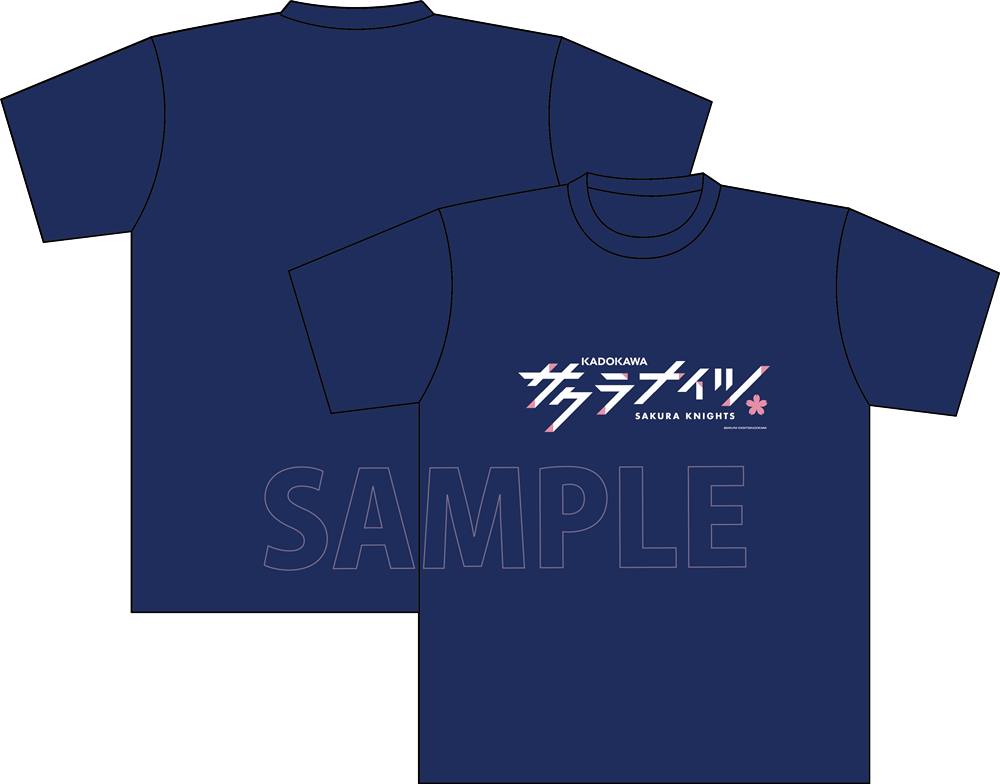 KADOKAWAサクラナイツ オフィシャルチームロゴTシャツ ネイビー/Sサイズ