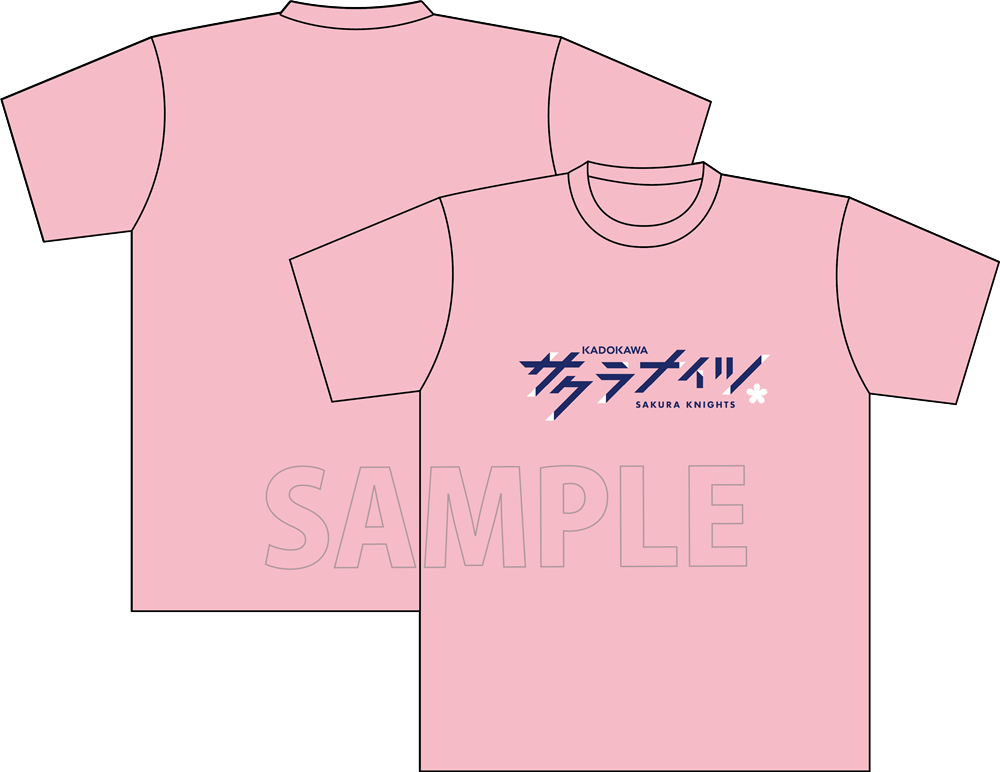 KADOKAWAサクラナイツ オフィシャルチームロゴTシャツ ピンク/Sサイズ