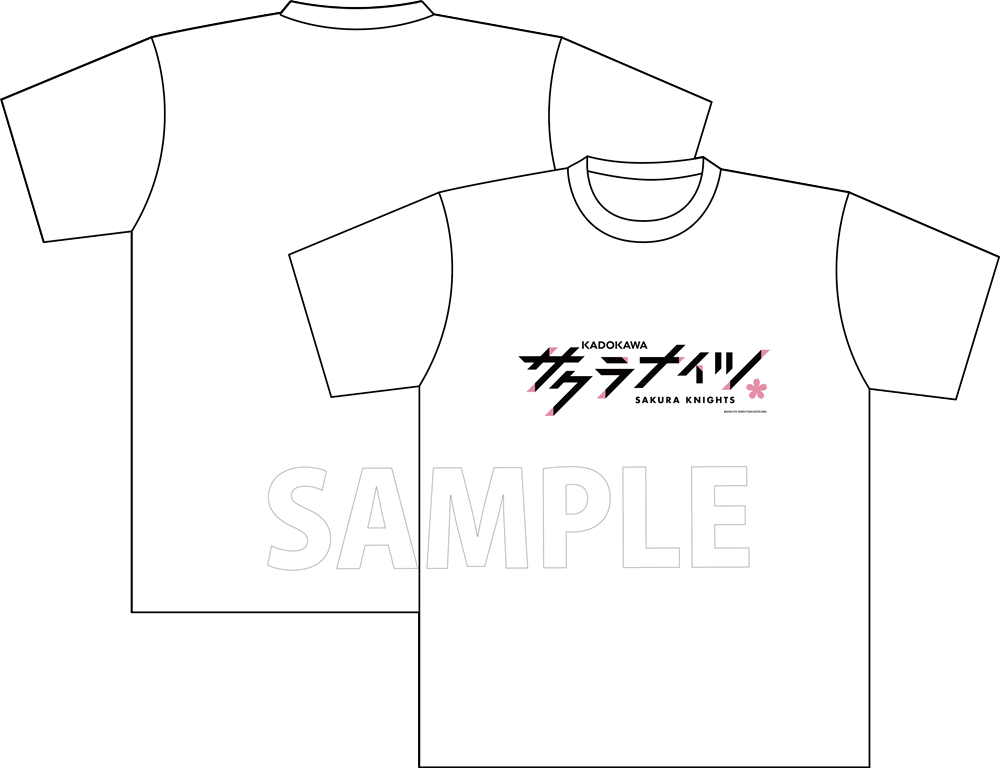 KADOKAWAサクラナイツ オフィシャルチームロゴTシャツ ホワイト/Mサイズ