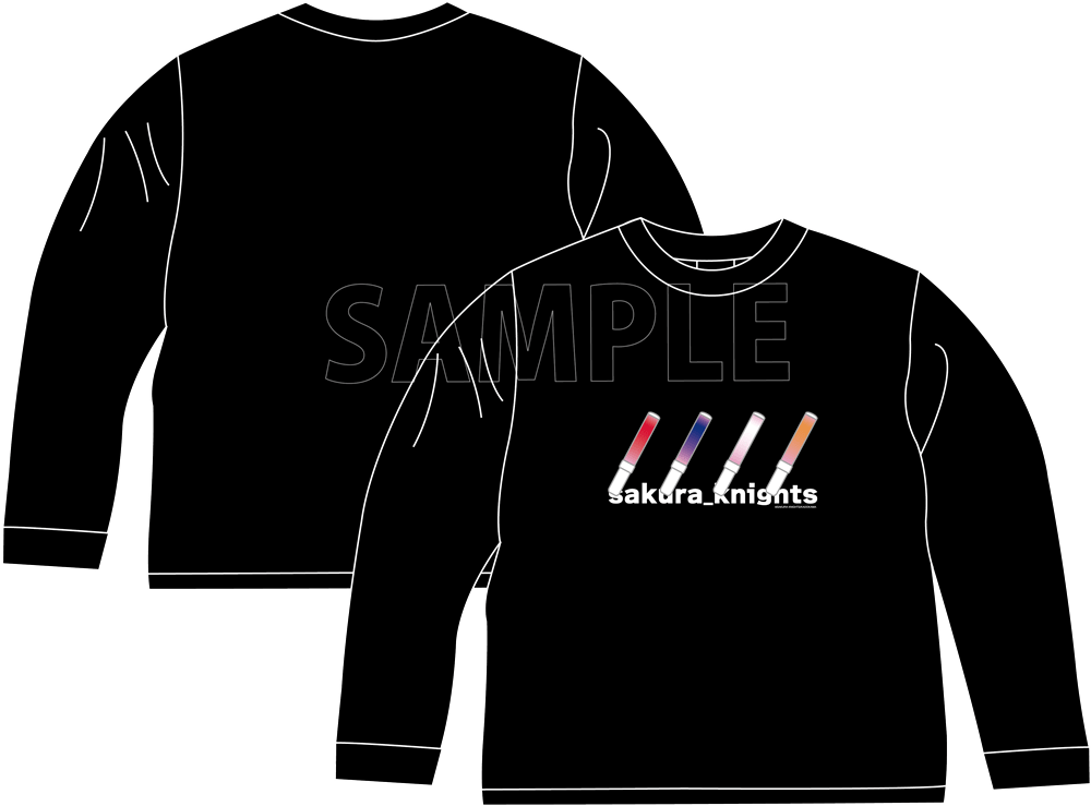 サクラブレード ロングTシャツ ブラック/Sサイズ